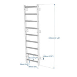 BenchK 700B & BenchK 700W Wall Bars – Stylish Steel Frame with Solid Beech Wood Rungs for Home Gym & Fitness