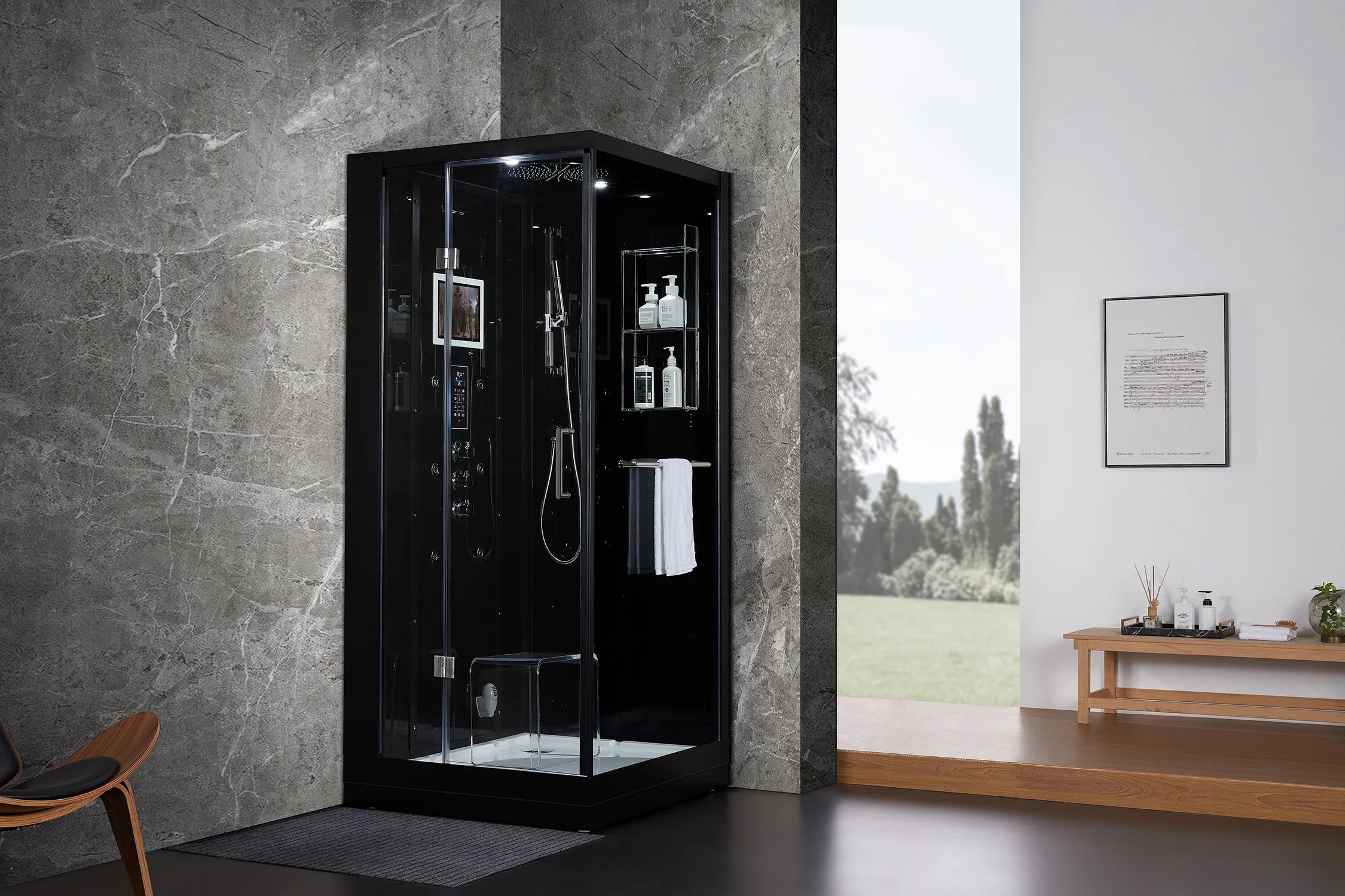 Maya Bath Platinum Arezzo Steam Shower: Luxury Meets Compact Design