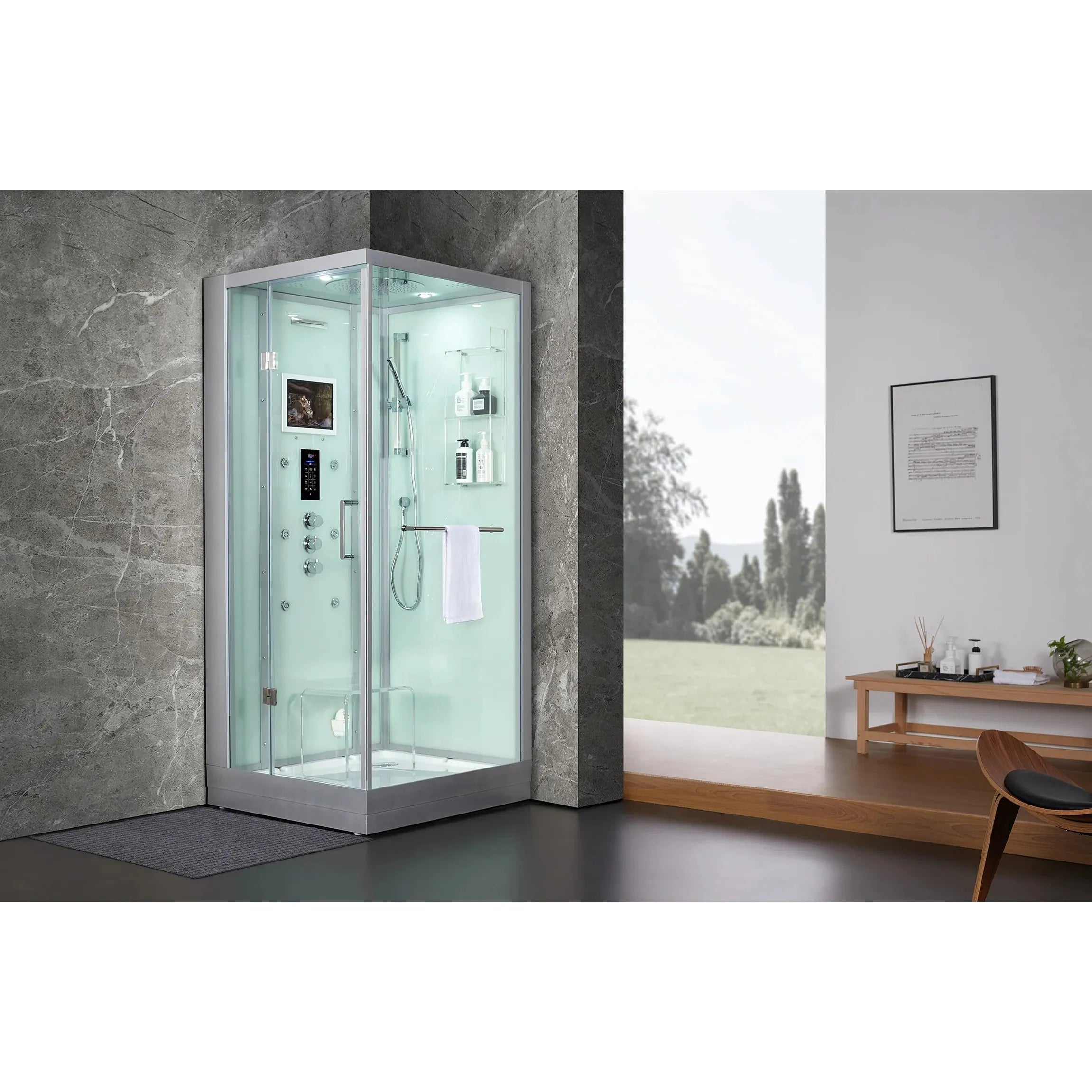 Maya Bath Platinum Arezzo Steam Shower: Luxury Meets Compact Design