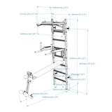 BenchK 233B Wall Bars with Multifunctional Attachments - Premium Fitness Solution