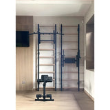 BenchK 733B & 733W Wall Bars with Convertible Pull-Up Bar, Dip Station, and Advanced Workout Bench | Home & Professional Use