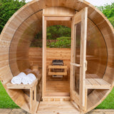 Dundalk Leisurecraft CT Serenity MP Barrel Outdoor 4 Person Sauna Electric Heated CTC2245MPE