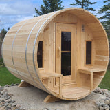 Dundalk Leisurecraft CT Tranquility Outdoor Barrel 8 Person Electric Heated Sauna CTC2345E