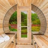 Dundalk Leisurecraft Tranquility MP Wood Burning Barrel 4 Person Sauna CTC2345MPW