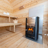 Dundalk Leisurecraft CT Georgian Cabin Outdoor 6 Person Steam Sauna with Changeroom CTC88CE