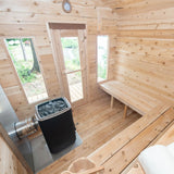 Dundalk Leisurecraft CT Georgian Cabin Outdoor 6 Person Steam Sauna with Changeroom CTC88CE