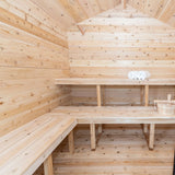 Dundalk Leisurecraft CT Georgian Cabin Outdoor 6 Person Steam Sauna with Changeroom CTC88CE