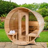 Dundalk Leisurecraft CT Serenity MP Barrel Outdoor 4 Person Sauna Electric Heated CTC2245MPE