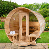 Dundalk Leisurecraft CT Serenity MP Barrel Outdoor 4 Persons Wood Burning Sauna CTC2245MPW