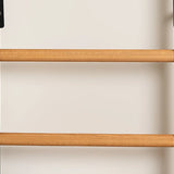 BenchK 711B & BenchK 711W Wall Bars with Adjustable Solid Beech Wooden Pull-Up Bar – Multifunctional Gymnastic Ladder for Home & Office