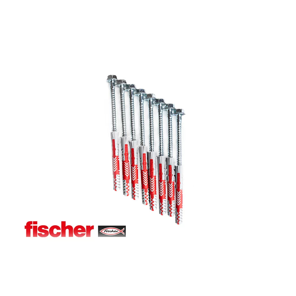 Fischer Expansion Plugs with Screws and Covers for BenchK Wall Bars | BenchK PS8 & PS12