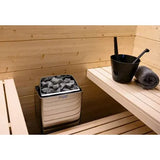 Harvia KIP 8KW Electric Sauna Heater Package with Built-In Controller and Stones KIP80B