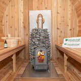 Leisurecraft CT Serenity Barrel 4 PersonWood Burning Sauna CTC2245W