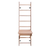 BenchK 112+A204 Wooden Wall Bars with Adjustable Pull Up Bar,  Bench and Accessories– Gymnastic Ladder for Home Workouts & Playrooms