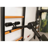 BenchK 733B & 733W Wall Bars with Convertible Pull-Up Bar, Dip Station, and Advanced Workout Bench | Home & Professional Use