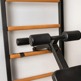 BenchK B1B & BenchK B1W Rotatable Workout Bench with Rollers for Knee Support – Compatible with BenchK Wall Bars