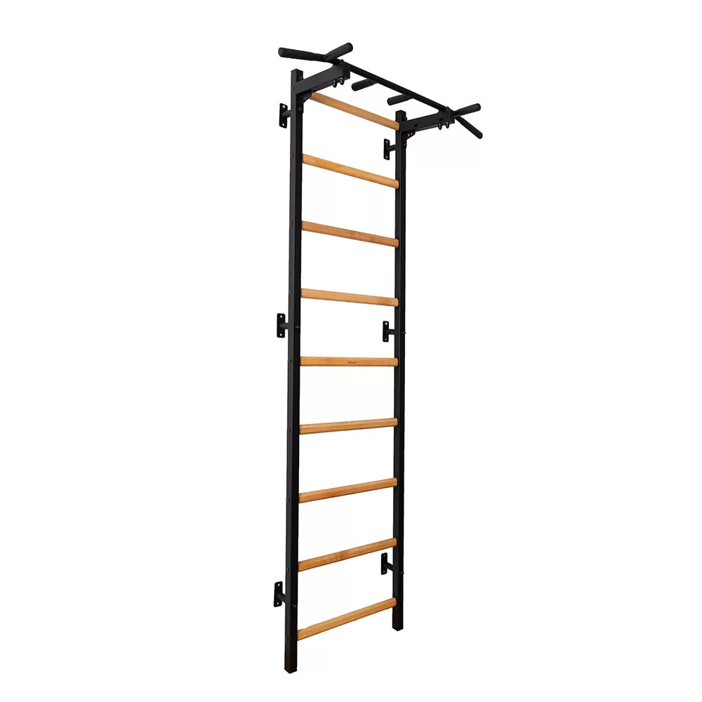 BenchK 721B & BenchK 721W Wall Bars with Fixed 6-Grip Pull-Up Bar | Compact, Stylish Fitness Station for Home & Professional Use