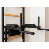 BenchK 733B & 733W Wall Bars with Convertible Pull-Up Bar, Dip Station, and Advanced Workout Bench | Home & Professional Use