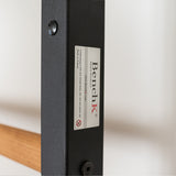BenchK 522B & 522W Wall Bars with Fixed 6-Grip Pull-Up Bar and Adjustable Dip Bar | Floor-to-Ceiling or Wall Mount Options