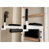 BenchK 523B & 523W Wall Bars with Fixed 6-Grip Pull-Up Bar, Dip Station, and Advanced Workout Bench | Floor-to-Ceiling or Wall Mount