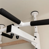 BenchK 522B & 522W Wall Bars with Fixed 6-Grip Pull-Up Bar and Adjustable Dip Bar | Floor-to-Ceiling or Wall Mount Options