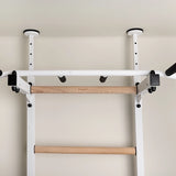 BenchK 521B & 521W Wall Bars with Fixed 6-Grip Pull-Up Bar | Floor-to-Ceiling or Wall Mount Options