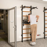 BenchK DB1B Dip Bar with Back Support – Black | Versatile Add-On for BenchK Wall Bars