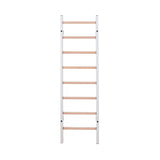 BenchK 200W Wall Bars - Stylish Steel Frame Gymnastic Ladder with 8 Solid Beech Rungs for Home Fitness