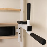 BenchK 232W Wall Bars – White | Elegant & Versatile Home Gym System with Pull-Up & Dip Bars