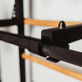 BenchK 232B Wall Bars – Black | Multifunctional Gym System with Pull-Up Bar & Dip Station