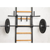 BenchK 733B & 733W Wall Bars with Convertible Pull-Up Bar, Dip Station, and Advanced Workout Bench | Home & Professional Use